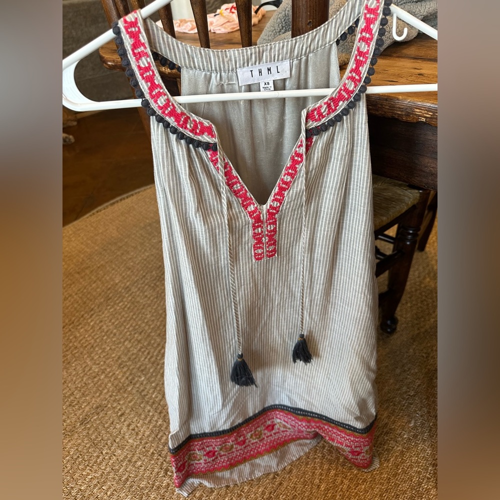 THML women’s xs stripped dress